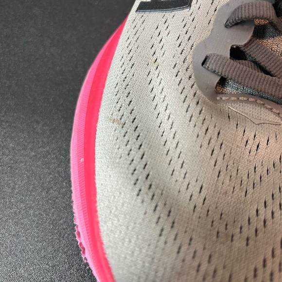 HOKA Womens Bondi 8 'Castlerock Strawberry' Size 8.5 Good Condition NO BOX - Picture 6 of 14